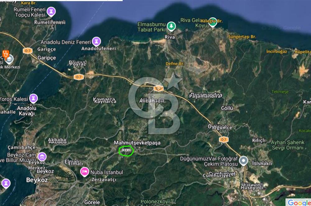 BEYKOZ MAHMUTŞEVKETPAŞA 1370M2, 0.05 EMSAL CADDEYE CEPHE ARSA
