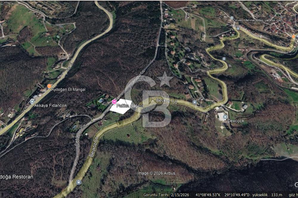 BEYKOZ MAHMUTŞEVKETPAŞA 1370M2, 0.05 EMSAL CADDEYE CEPHE ARSA
