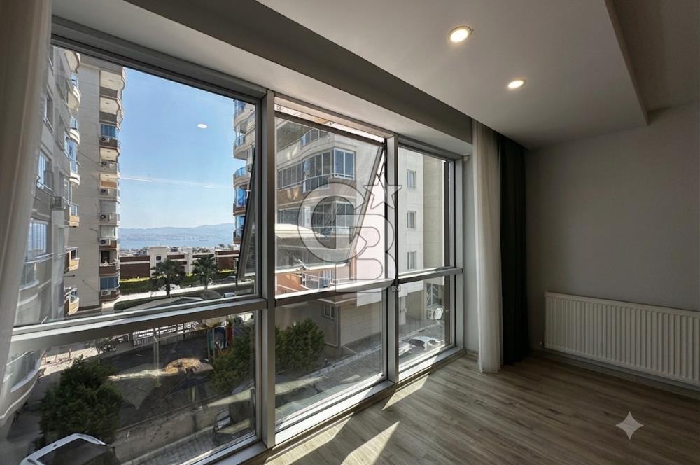 BAYRAKLI’DA DENİZ  MANZARALI 3+1 165m2 KİRALIK DAİRE
