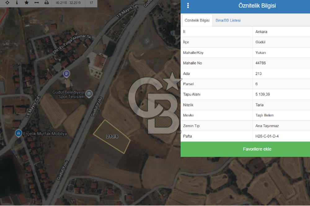 CB Vizyon'dan Güdül Yukarı Mh Yol Kenarı Satılık Tarla