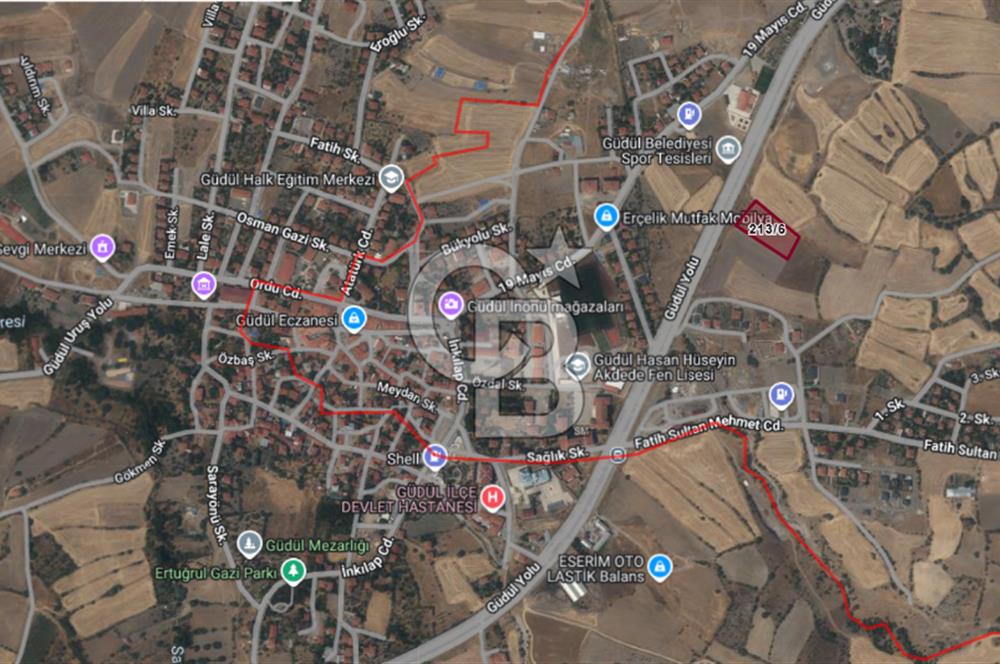 CB Vizyon'dan Güdül Yukarı Mh Yol Kenarı Satılık Tarla