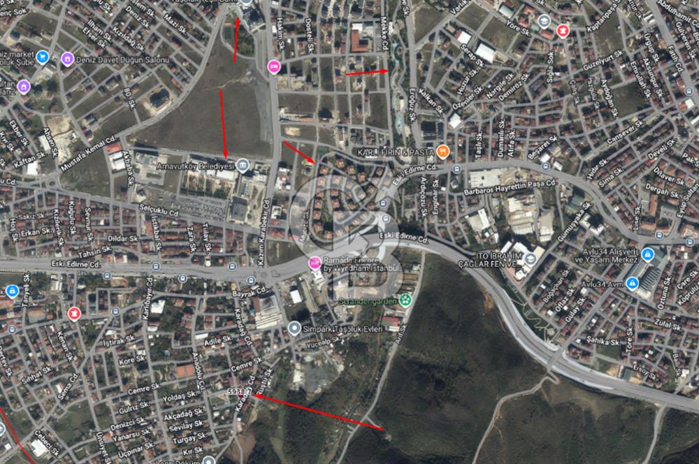 SATILIK ARNAVUTKÖY HARAÇÇI'DA MÜSTAKİL TAPULU KÖŞE PARSEL