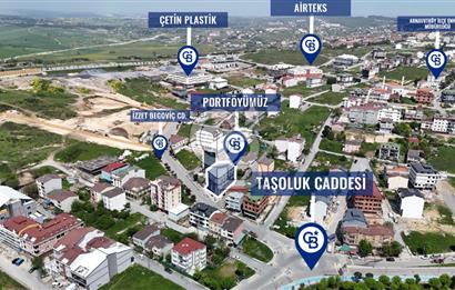 SATILIK ARNAVUTKÖY TAŞOLUK"DA 6 KATLI YÜK ASANSÖRLÜ TİCARİ BİNA