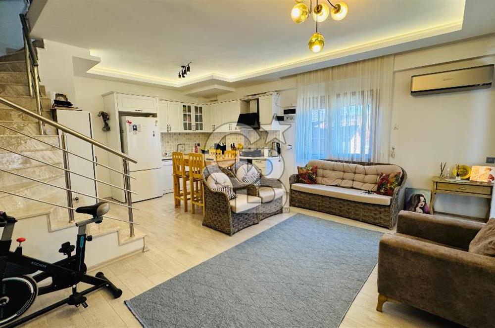 Foça Hacıveli Mah. 2+1 Eşyalı Kiralık Dubleks Villa