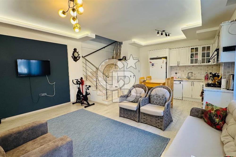 Foça Hacıveli Mah. 2+1 Eşyalı Kiralık Dubleks Villa