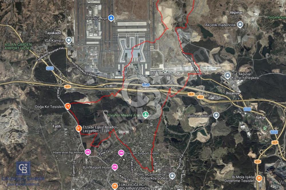 ARNAVUTKÖY İMRAHOR'DA SATILIK 8262 m2 TEK TAPU ARSA