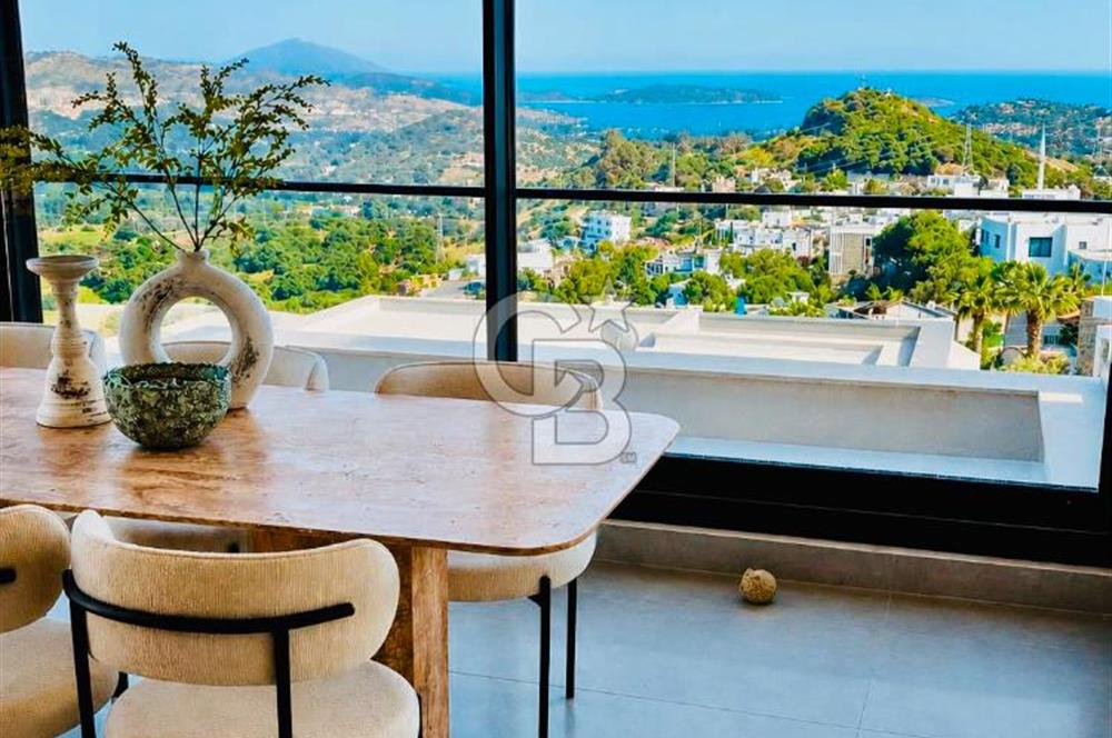 BODRUM ORTAKENT YAHŞİ' DE DENİZ MANZARALI MÜSTAKİL LÜKS VİLLA