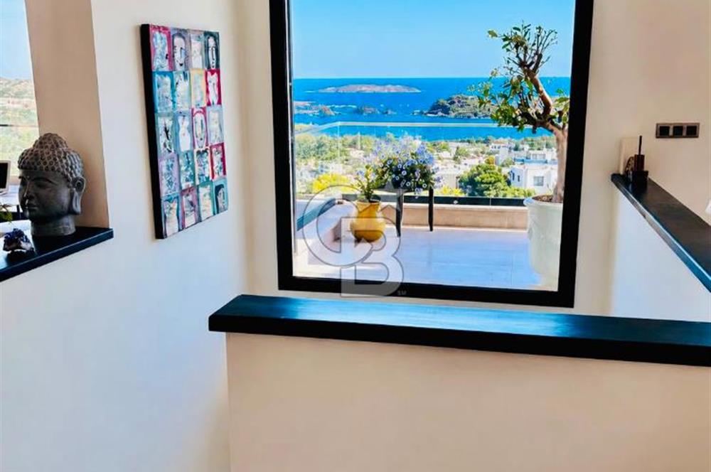 BODRUM ORTAKENT YAHŞİ' DE DENİZ MANZARALI MÜSTAKİL LÜKS VİLLA