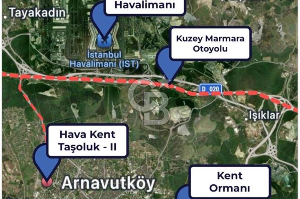 ARNAVUTKÖY TAŞOLUK HAVAKENT PROJESİNDE SATILIK 2+1 DAİRE