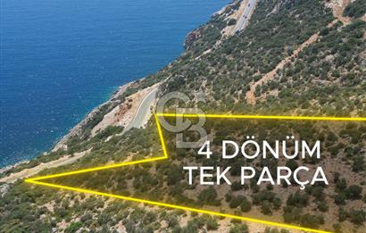 CB GİZ'DEN KAPUTAŞ PLAJI VE ADALAR MANZARALI SATILIK 2B TARLA