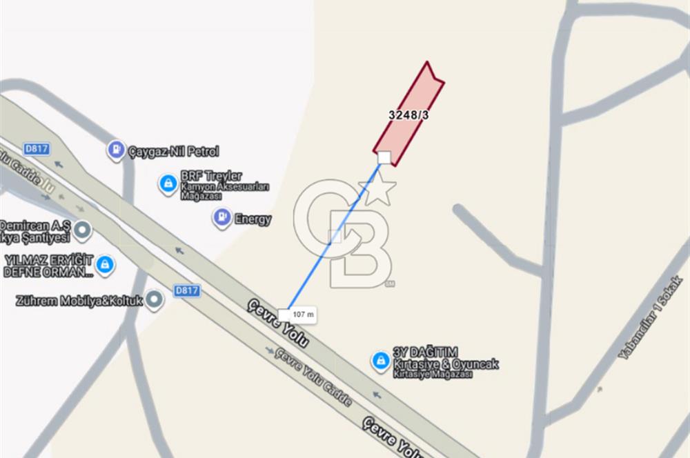 GÜZELBURÇ'TA 852 m2 - (2.0) EMSAL SATILIK *TİCARİ İMARLI* ARSA
