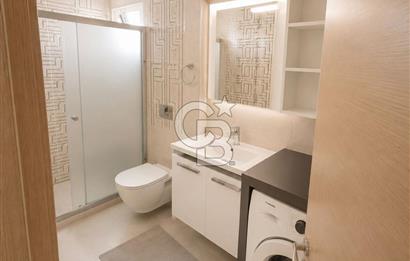 BAYRAKLI'DA DENİZ MANZARALI 65m2 EŞYALI SATILIK 1+1 YENİ DAİRE