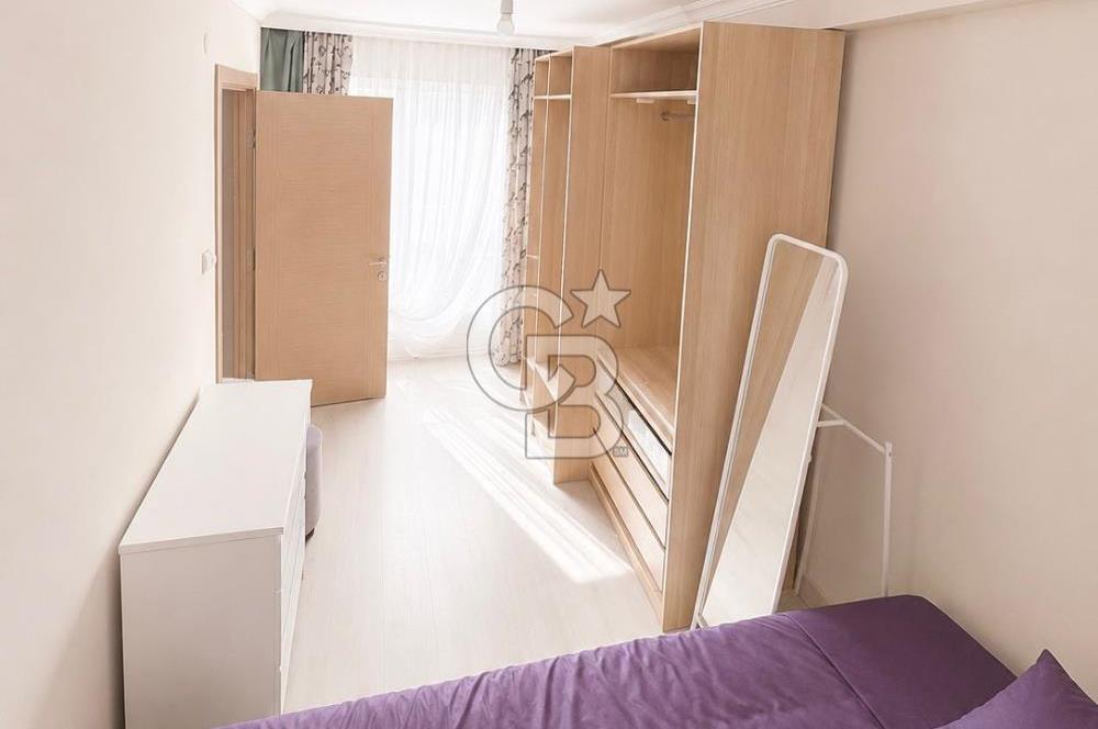 BAYRAKLI'DA DENİZ MANZARALI 65m2 EŞYALI SATILIK 1+1 YENİ DAİRE