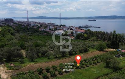ÇANAKKALE LAPSEKİDE BOĞAZ VE KÖPRÜ MANZARALI SATILIK TARLA