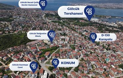 CB ENVOY'DAN GÖLCÜK ŞEHİTLER'DE DENİZ MANZARALI 2+1 GENİŞ DAİRE