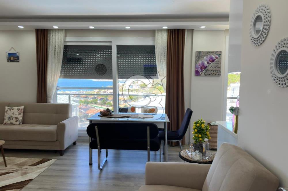 SEFERİHİSAR VADİ SİTESİNDE 2+1 FULL DENİZ MANZARALI EŞYALI SATILIK 2+1 DAİRE