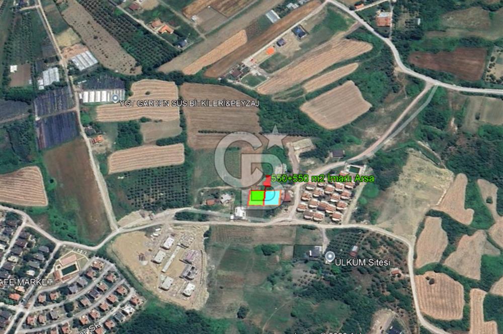 YALOVA TERMAL AKKÖY SATILIK DENİZ VE DOĞA MANZARALI ARSA 550m2!.