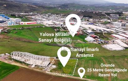 YALOVA KİRAZLI SANAYİDE RUHSATLI & PROJELİ 2810 m² FABRİKA ARSA