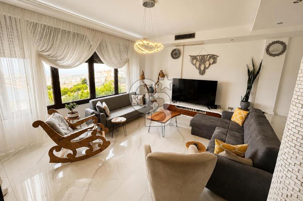 Kahramandere'de Müstakil Havuzlu, Deniz Manzaralı 6+2 Villa