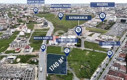 SATILIK 1.740 M2 TAŞOLUKDA CADDE CEPHELİ TICARI İMARLI ARSA 