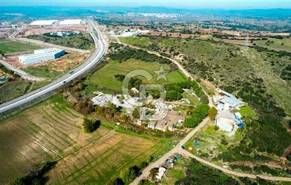 Ezine O.S.B'de Harika Konumlu Satılık 15.400 m² 2 Parsel Arsa