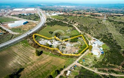 Ezine O.S.B'de Harika Konumlu Satılık 15.400 m² 2 Parsel Arsa
