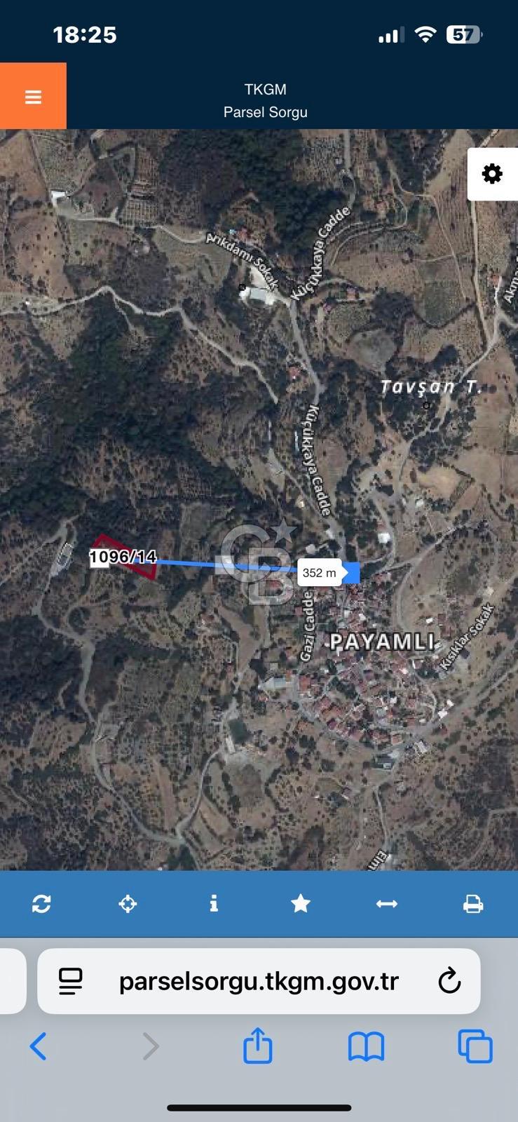 İzmir Güzelbahçe Payamlı Mahallesi'nde satılık tarla