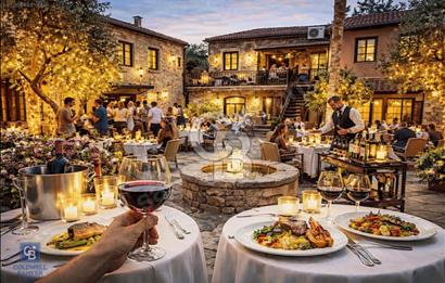Kaleiçinde Tarihi Taş Binada Avlulu Lüks Restoran | Devren