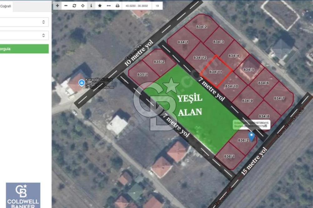 SAKARYA GEYVE'DE ÖNÜ KAPANMAZ 356 m² KONUT İMARLI SATILIK ARSA