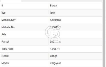 COLDWELL BANKER EVEREST GÜVENCESİYLE, HALİT DUMAN’DAN İZNİK KAYNARCA’DA YATIRIMIN VE BEREKETİN TAM MERKEZİNDE KAÇIRILMAYACAK SATILIK 3 AYRI KUPON PARSEL! 