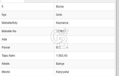 COLDWELL BANKER EVEREST GÜVENCESİYLE, HALİT DUMAN’DAN İZNİK KAYNARCA’DA YATIRIMIN VE BEREKETİN TAM MERKEZİNDE KAÇIRILMAYACAK SATILIK 3 AYRI KUPON PARSEL! 