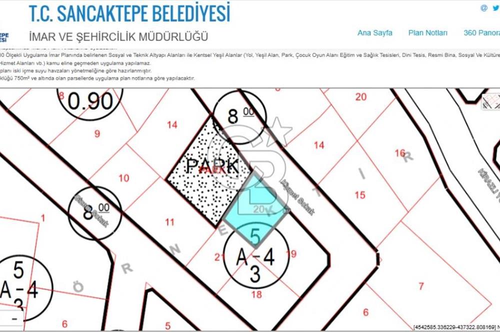 SANCAKTEPE YENİDOĞAN DA SATILIK 4 KAT İMARLI ARSA