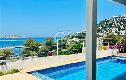 Bodrum Gümüşlükte Deniz Manzaralı Satılık 3+1 Villa