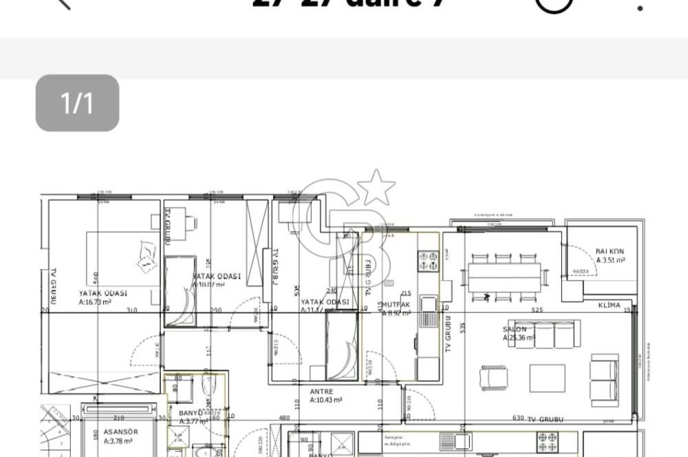 ACIBADEMDE ERDEM SOKAKTA 93 NET 3+1 SATILIK DAİRE