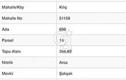 YALOVA ÇİFTLİKKÖY KILIÇ MAH.SATILIK ARSA