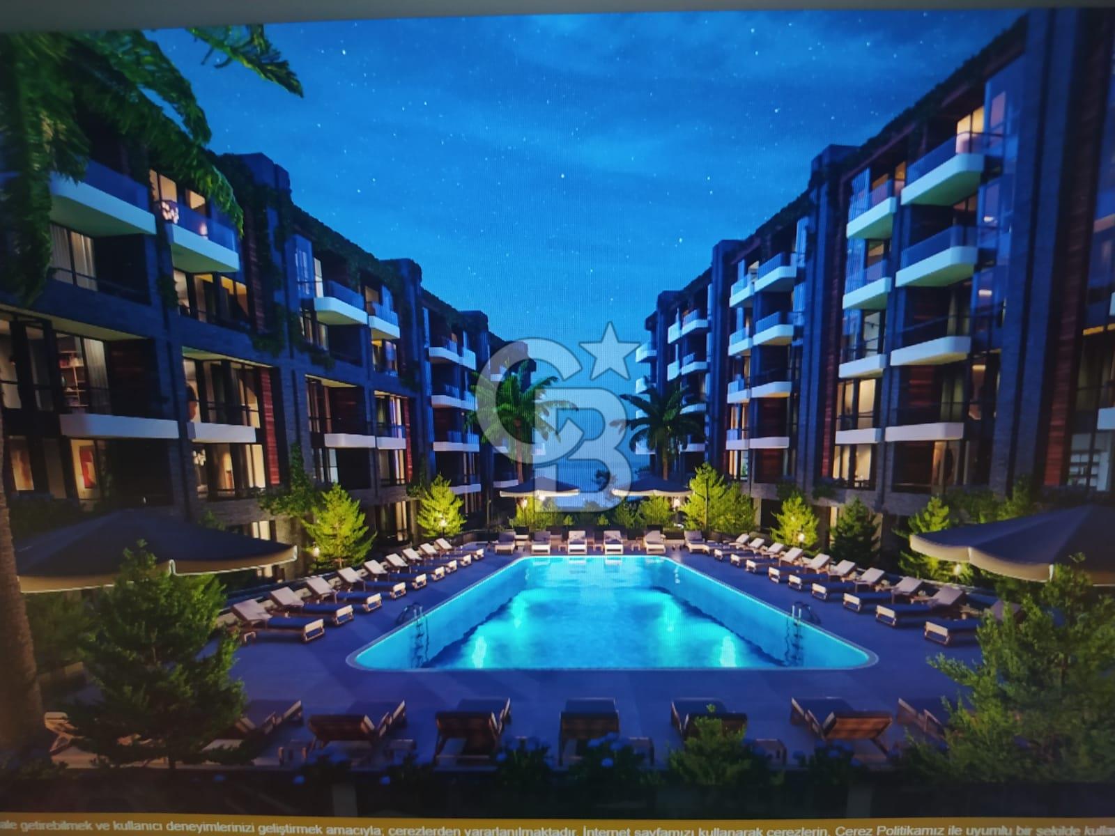 MEYDAN SUİT SAMANLI DA DENİZ ve DOĞA MANZARALI SATILIK 1+1 DAİRE