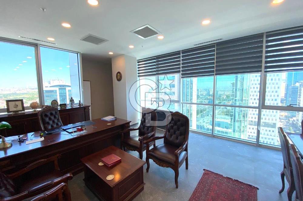 ÇUKURAMBAR PLAZADA YÜKSEK KAT YAPILI 110 M2 , 2+1 KİRALIK OFİS