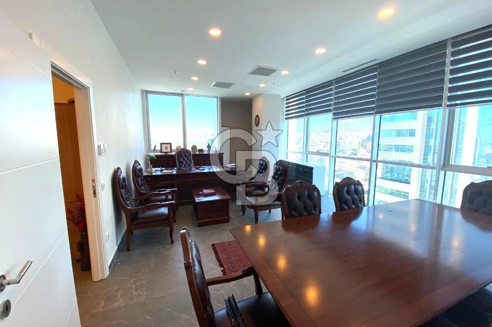 ÇUKURAMBAR PLAZADA YÜKSEK KAT YAPILI 110 M2 , 2+1 KİRALIK OFİS