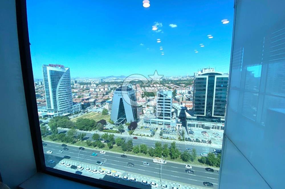 ÇUKURAMBAR PLAZADA YÜKSEK KAT YAPILI 110 M2 , 2+1 KİRALIK OFİS