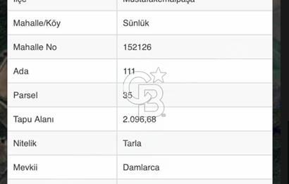 CB BLACK'TAN MUSTAFAKEMALPAŞA KUPON ARAZİ