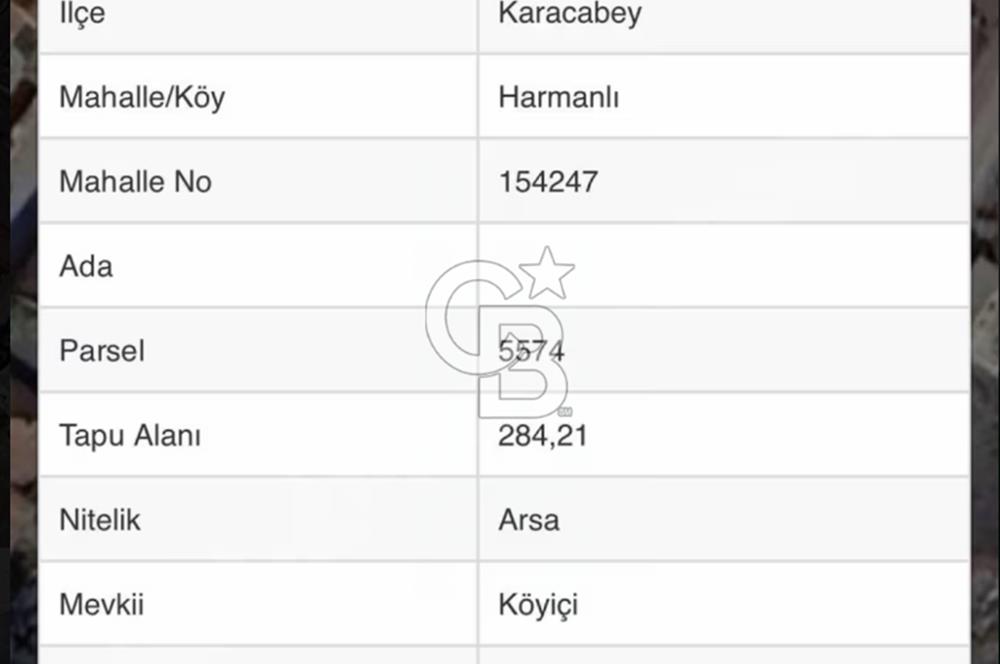 CB BLACK'TAN İMARLI ARSA