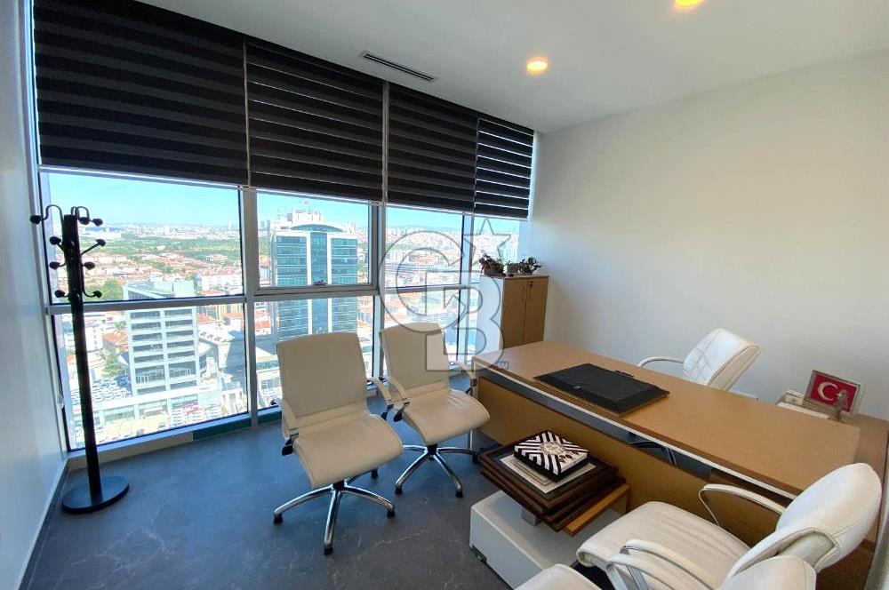 ÇUKURAMBAR PLAZADA YÜKSEK KAT YAPILI 110 M2 , 2+1 KİRALIK OFİS