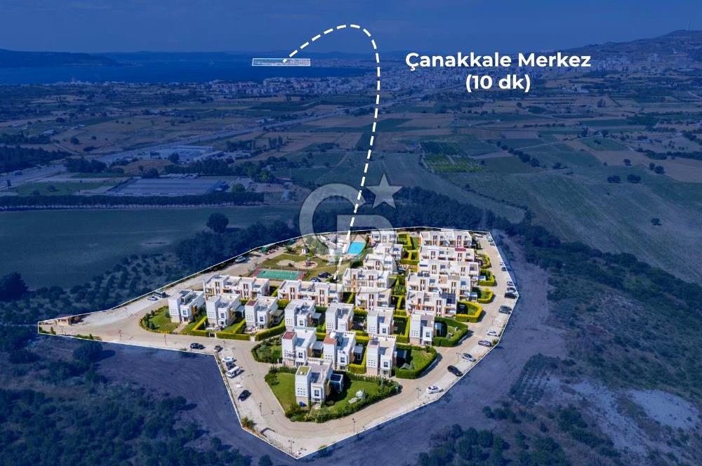 ÇANAKKALE KORU MODERN SİTESİNDE SATILIK 4+1 VİLLA