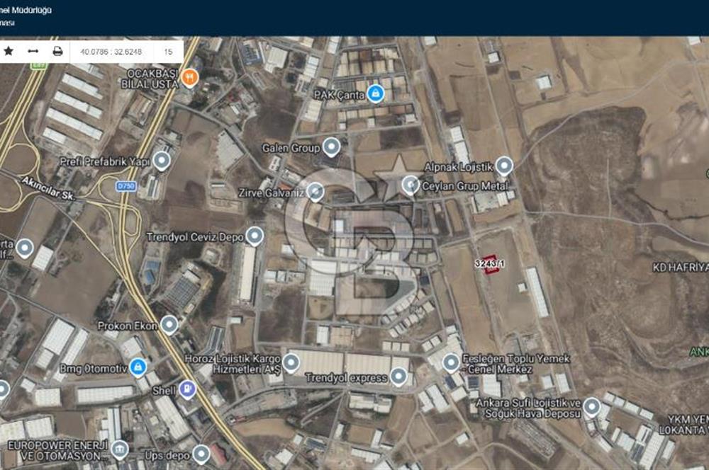 SARAY’DA MÜSTAKİL TAPULU SANAYİ İMARLI 4000 m2 SATILIK ARSA