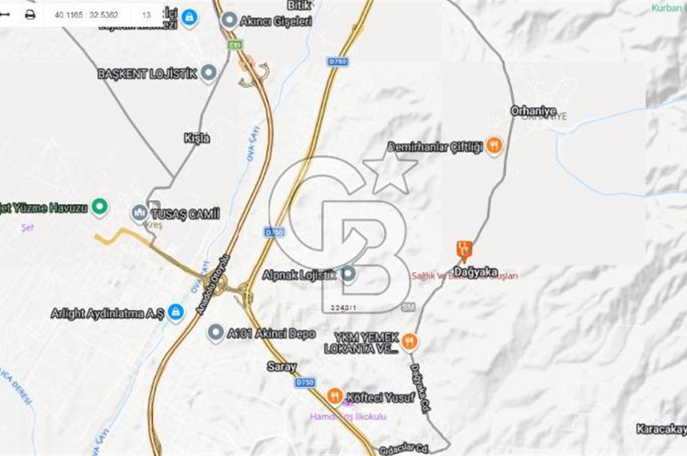 SARAY’DA MÜSTAKİL TAPULU SANAYİ İMARLI 4000 m2 SATILIK ARSA