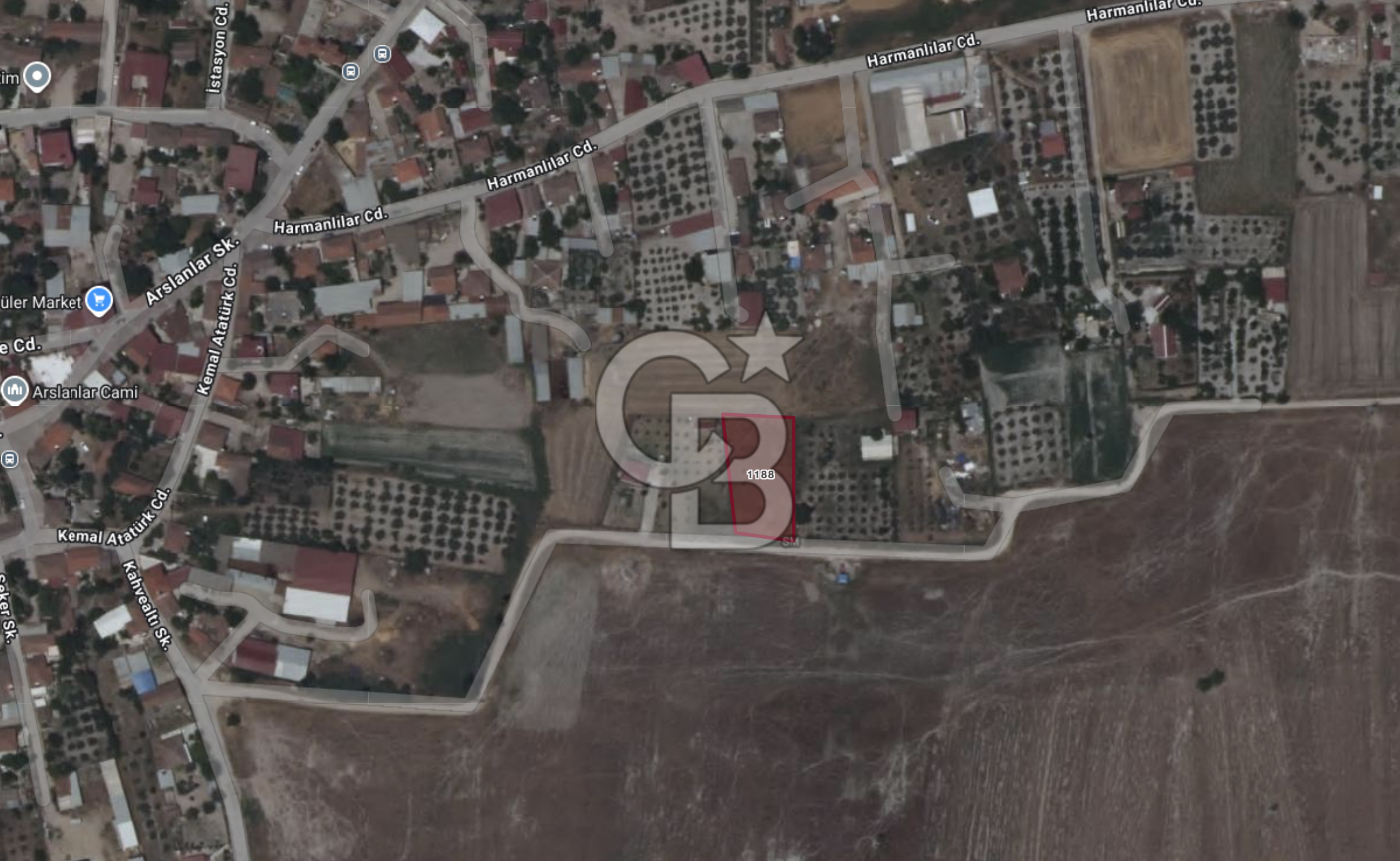 TORBALI ARSLANLARDA SATILIK 1350M2 TARLA