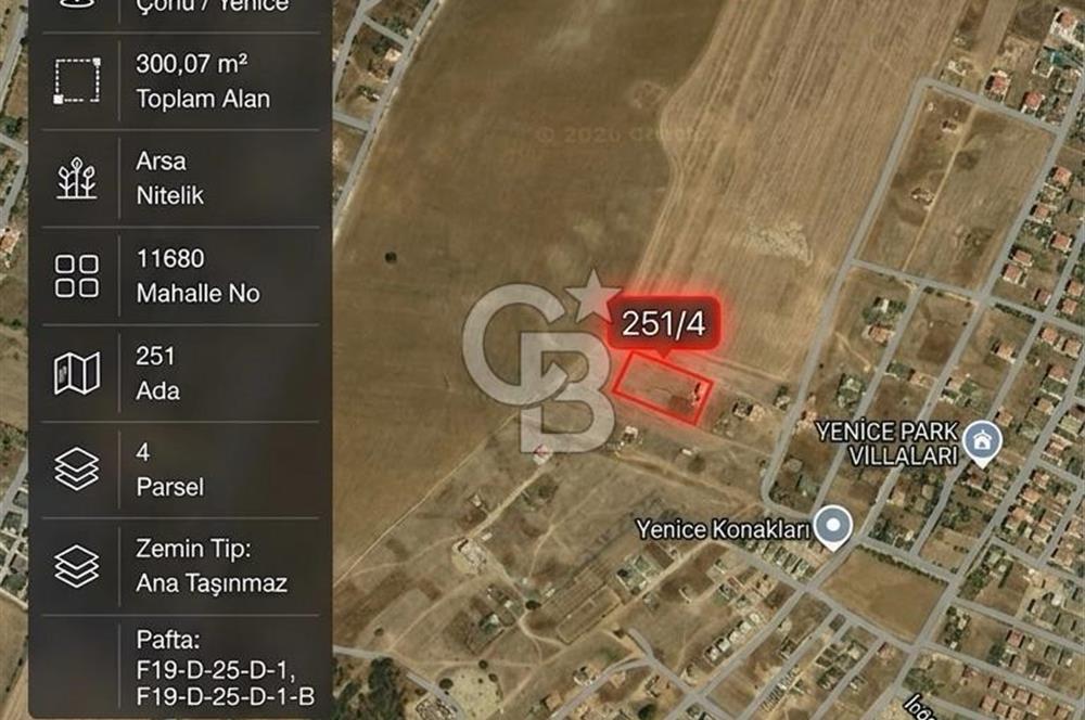 Tekirdağ Çorlu Yenice de Satılık 300m İmarlı Arsa