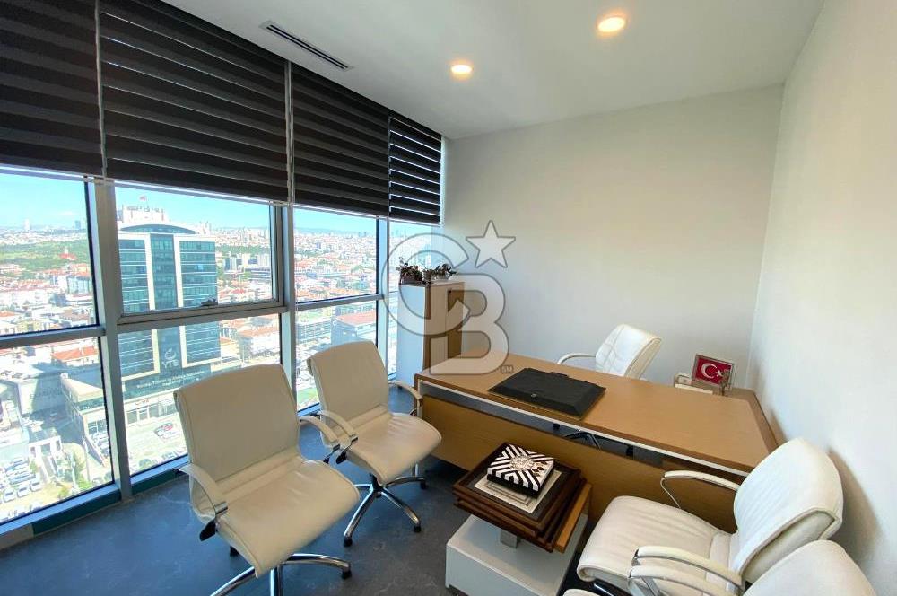ÇUKURAMBAR PLAZADA YÜKSEK KAT YAPILI 110 M2 , 2+1 KİRALIK OFİS