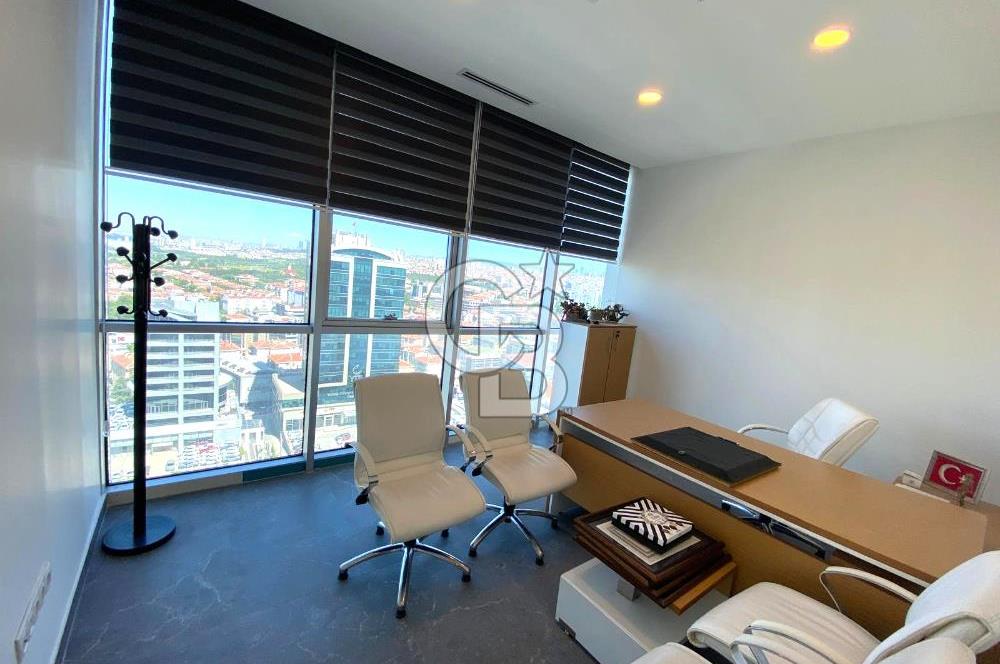 ÇUKURAMBAR PLAZADA YÜKSEK KAT YAPILI 110 M2 , 2+1 KİRALIK OFİS