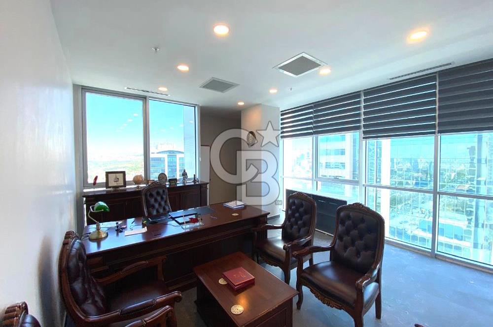 ÇUKURAMBAR PLAZADA YÜKSEK KAT YAPILI 110 M2 , 2+1 KİRALIK OFİS